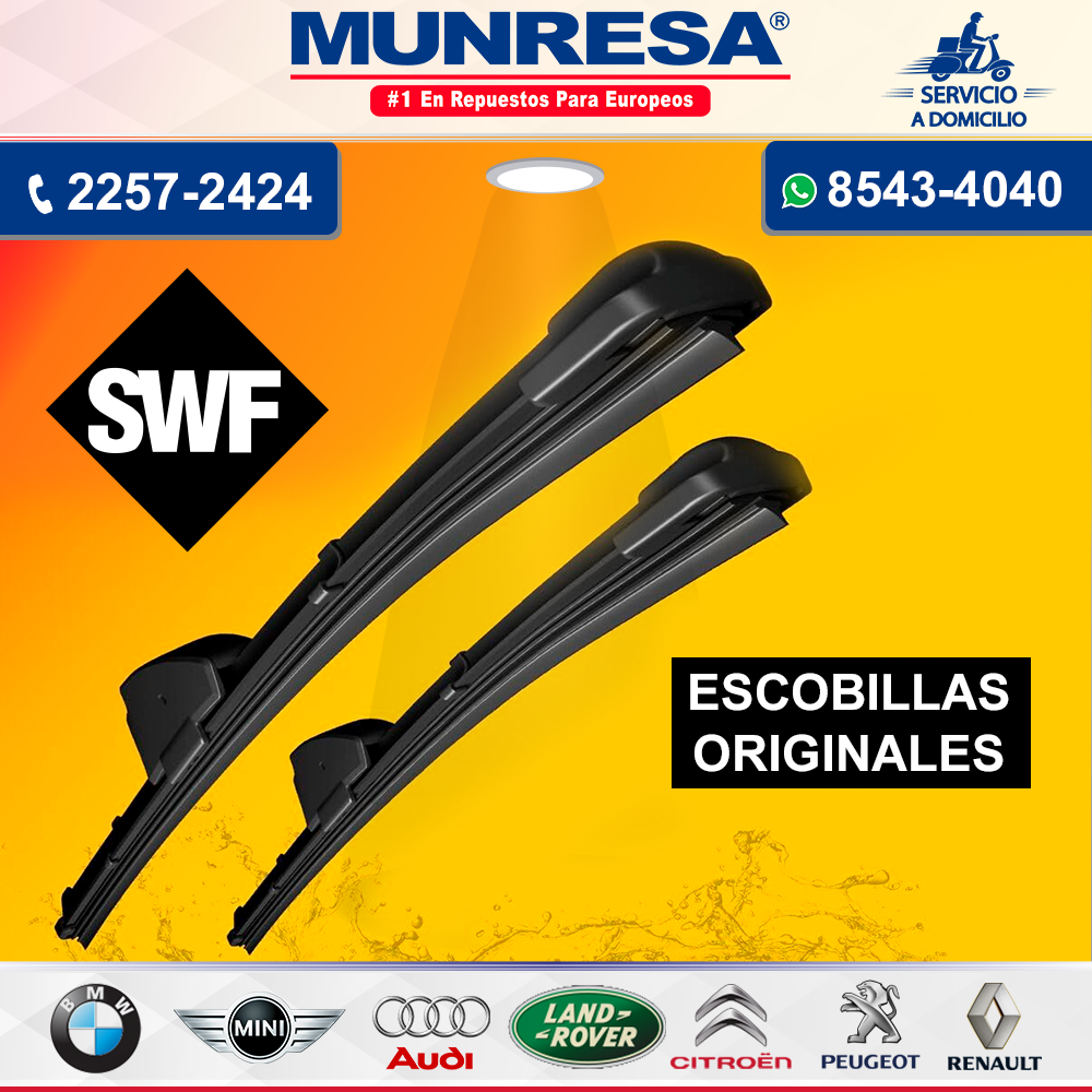 ESCOBILLAS ORIGINALES PARA SU BMW-MINI-LAND ROVER-AUDI-CITROEN-PEUGEOT Y RENAULT